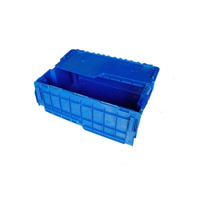 Wholesale moving big durable foldable stackable plastic crates with lid