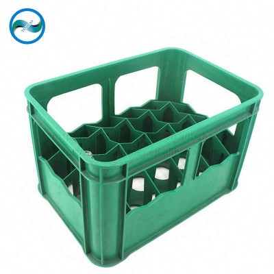 24 pcs square transparent plastic beer box for bottles wholesale